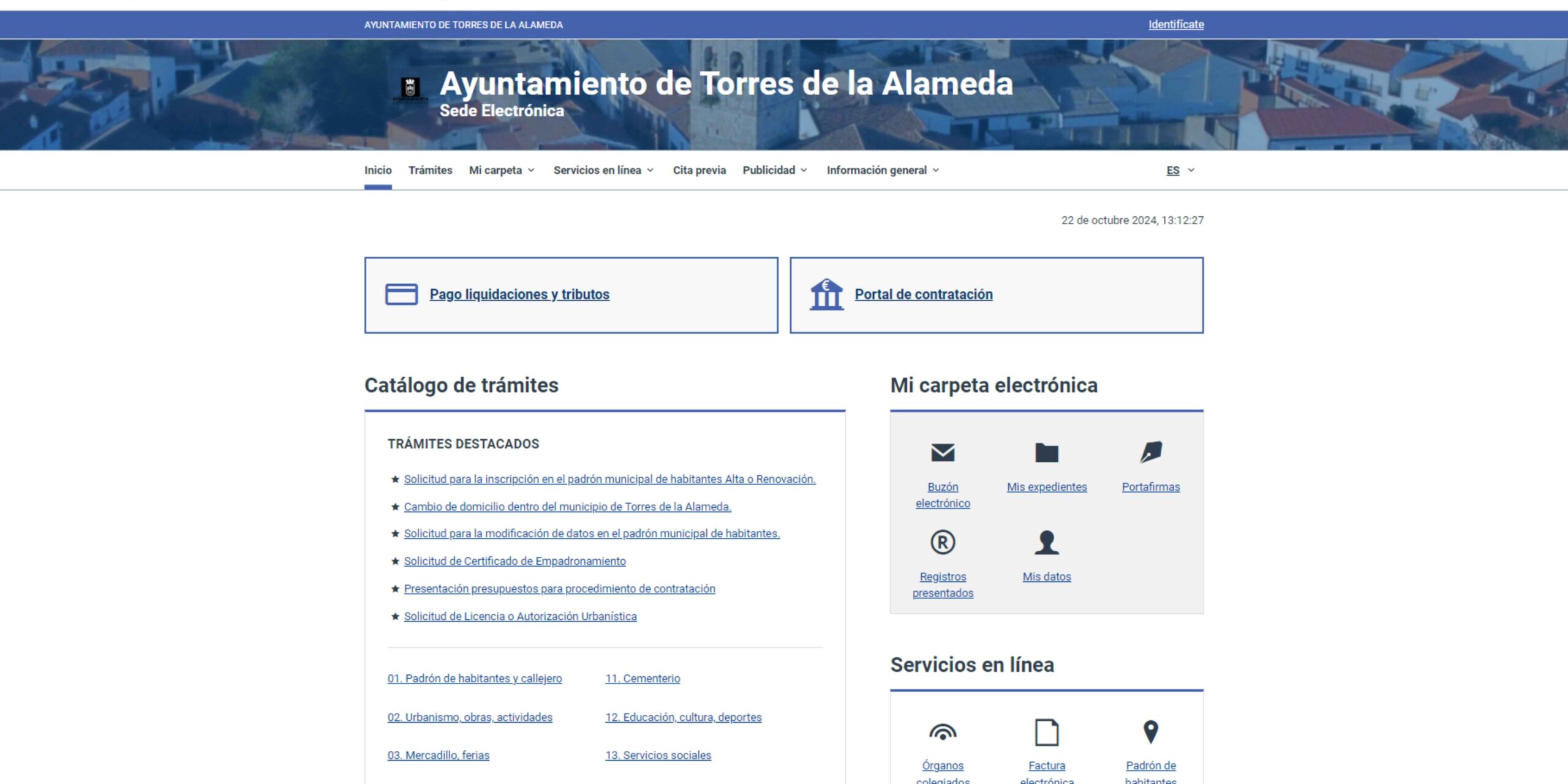 Sede Electrónica Ayuntamiento de Torres de la Alameda