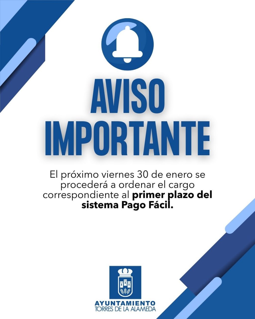 Aviso incidencia Pago Fácil 2026