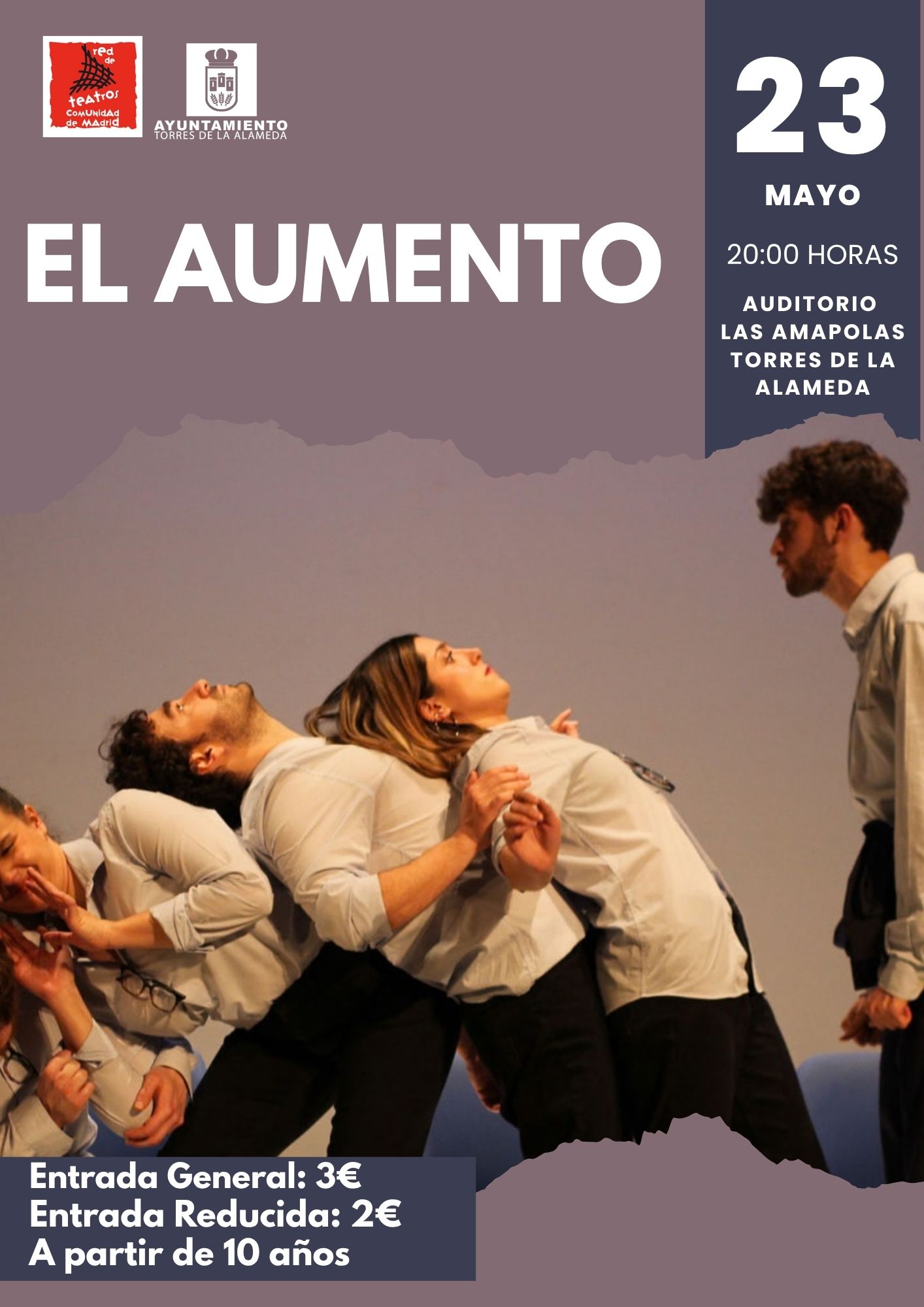 Cartel teatro El Aumento y Ragnarök (2)