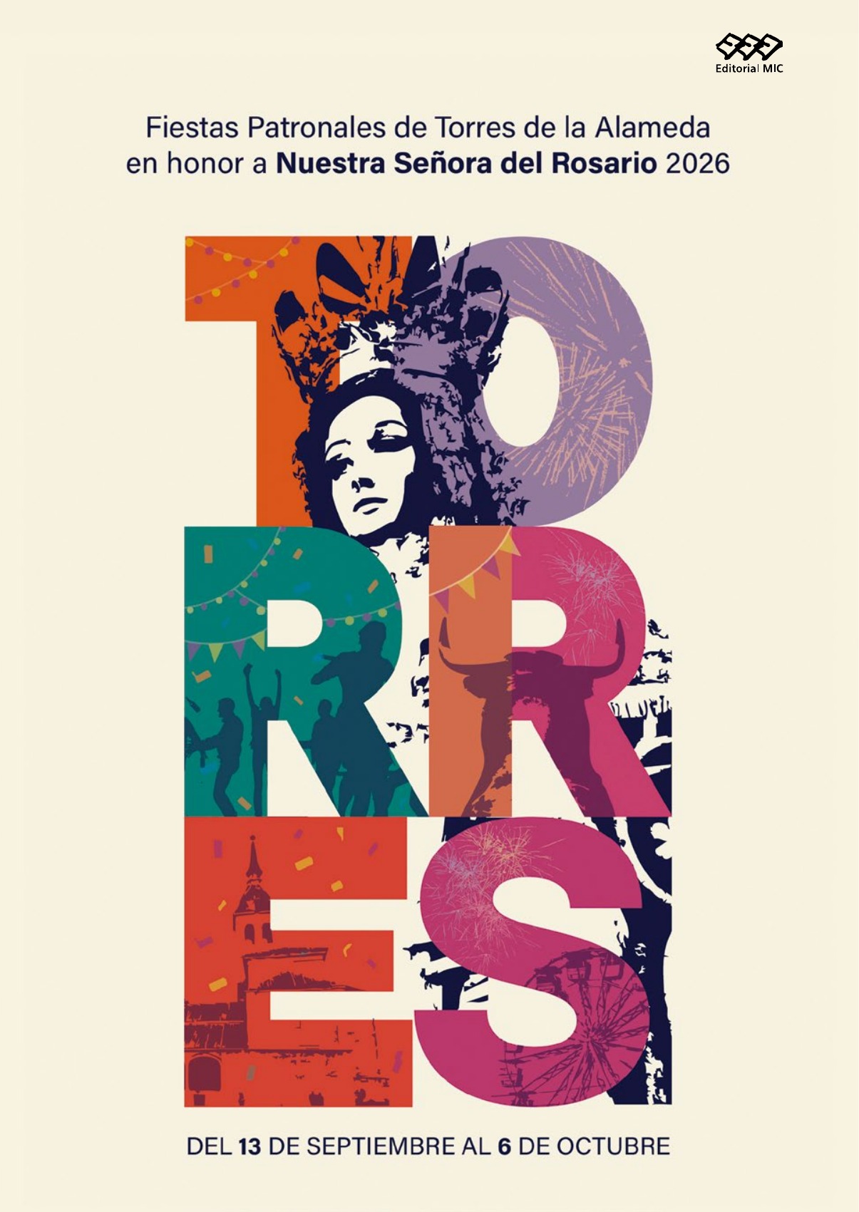Portada del Libro de Fiestas Patronales de Torres de la Alameda 2026